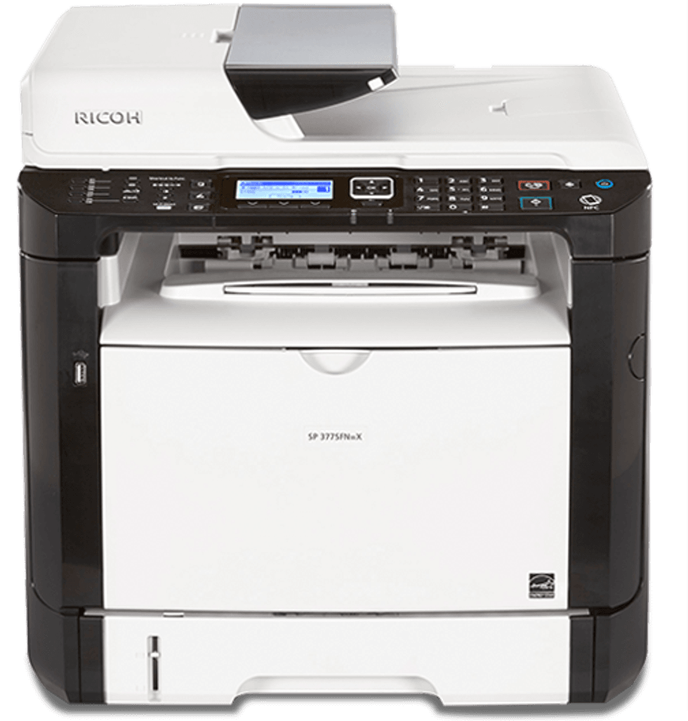 SP 377SFNwX Black and White Laser Multifunction Printer | Ricoh Latin  America