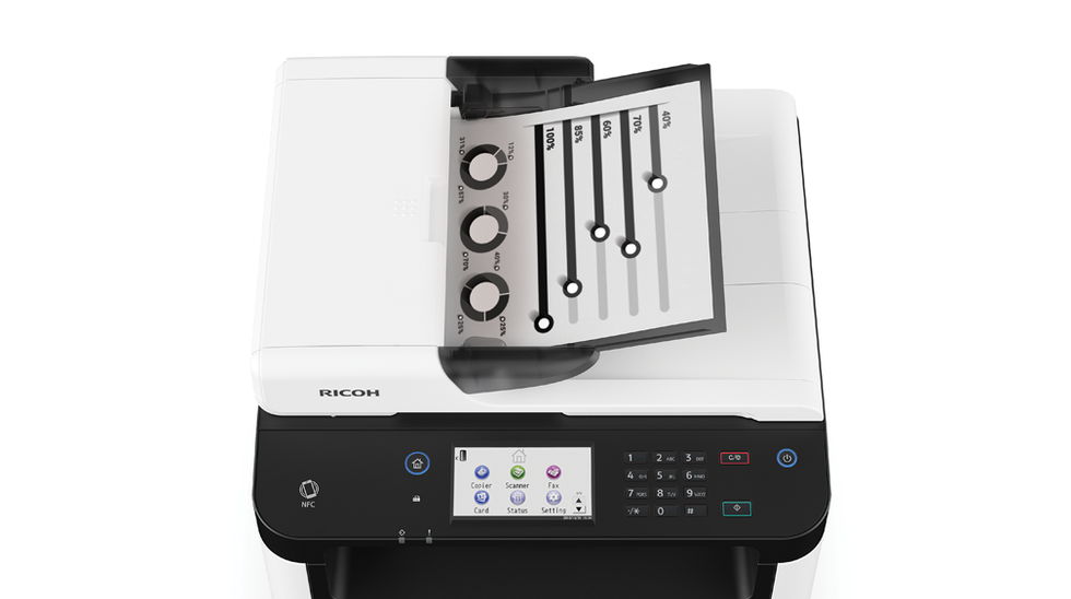  SP 3710SF Black and White Laser Multifunction Printer
