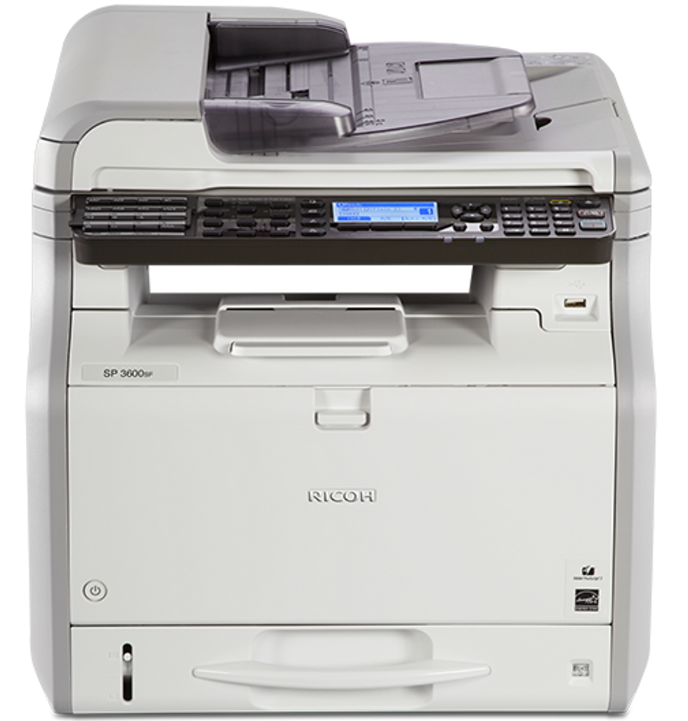 RICOH SP 3600SF Black and White Multifunction Printer