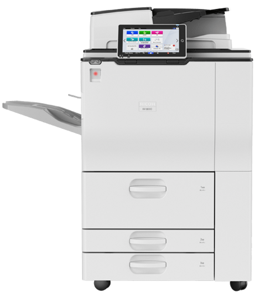 RICOH IM 8000 Black and White Laser Multifunction Printer