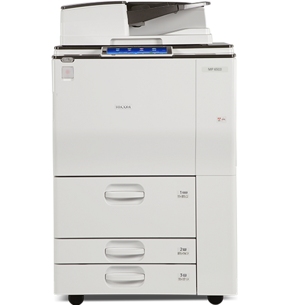 RICOH MP 6503 Black and White Laser Multifunction Printer