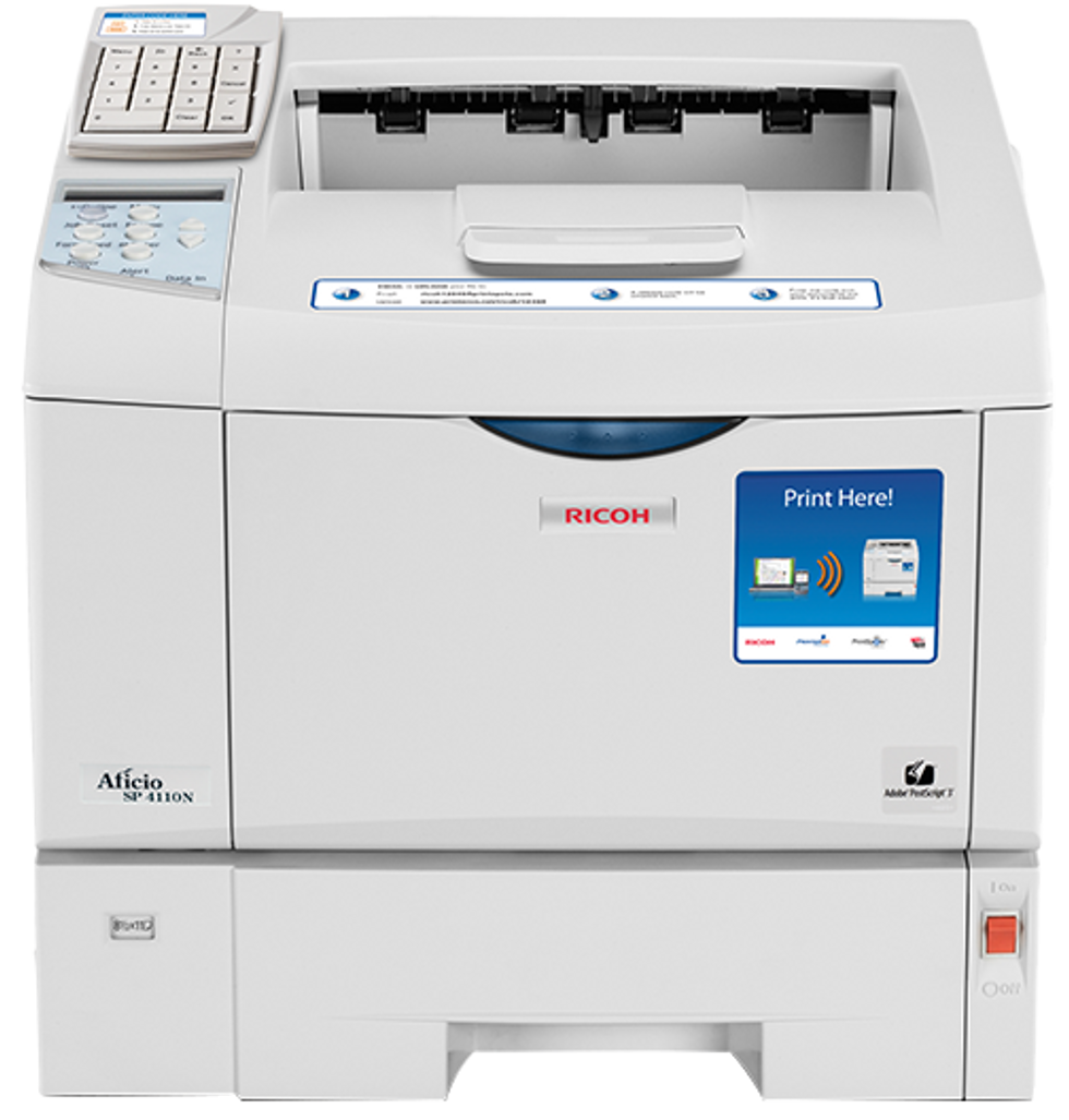 RICOH SP 4110N-KP Black and White Laser Printer
