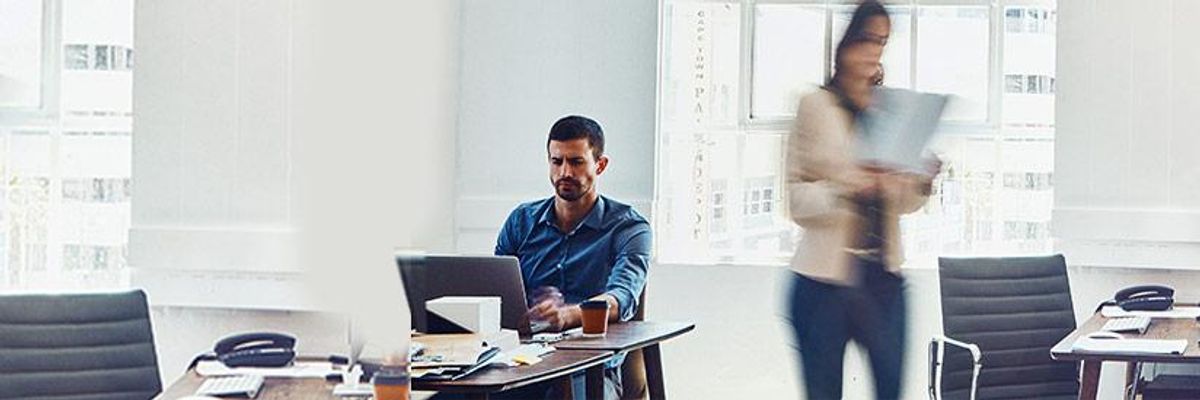 busy small office