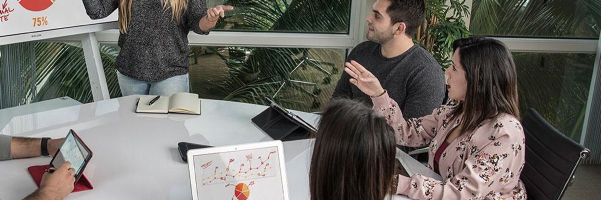 Cambiando como las personas se comunican, aprenden y colaboran.