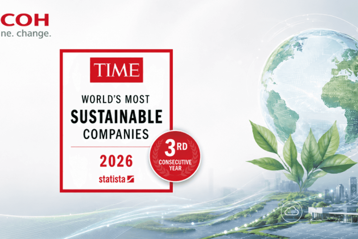 Ricoh entra por tercer año consecutivo en la lista de las empresas más sostenibles del mundo de TIME y Statista