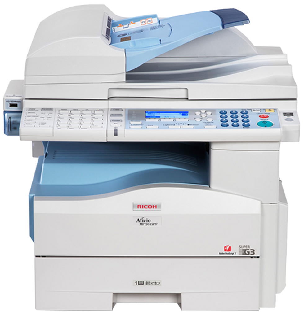 MP 201SPF Black and White Laser Multifunction Printer