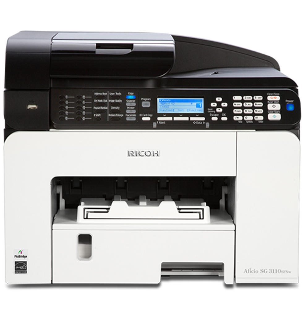 SG 3100SNw Color GELJET\u2122 Multifunction Inkjet Printer